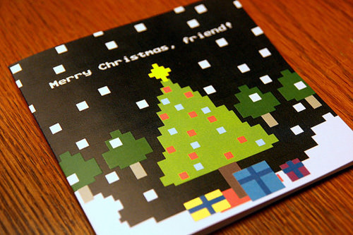 Pixelated Christmas Card 4